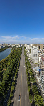 咸宁城市大道竖屏全景图