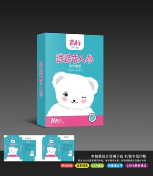 眼貼包裝熊貓