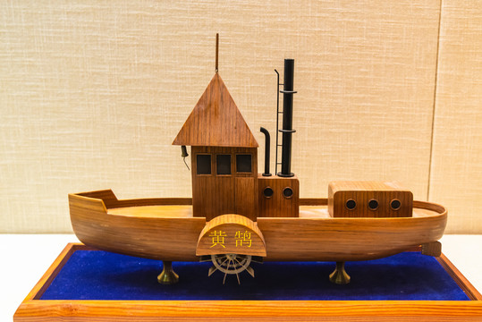 清代黄鹄号轮船模型