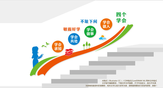 學(xué)校樓梯文化墻
