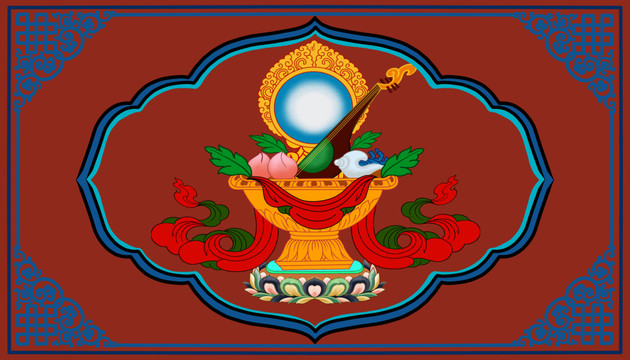 藏式彩繪圖案