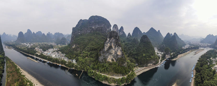 桂林山水全景图