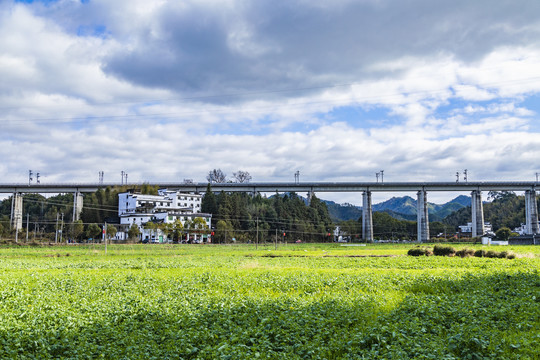 江西婺源李坑景区风光