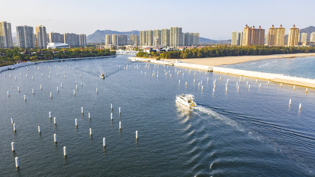 航拍清水湾海岸线