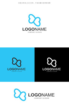 心型元素LOGO標志
