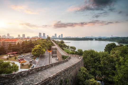 南京城市风光全景