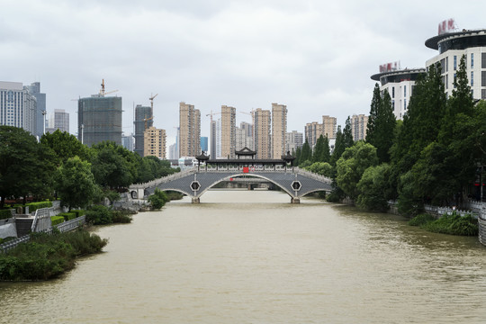 淮安运河之都两岸风光