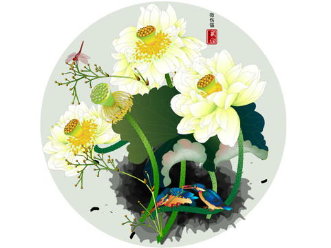 圓形蓮花