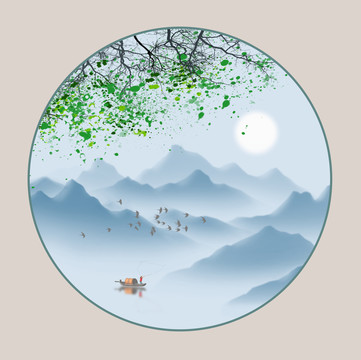 圓形裝飾畫