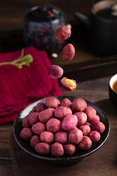 紫薯花生豆