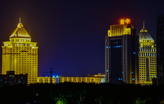 澳门城市风光夜景