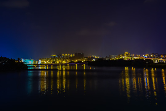 澳门城市风光夜景