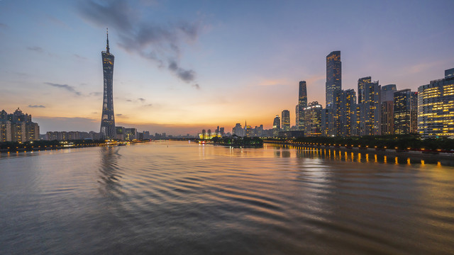 广州珠江新城夜景