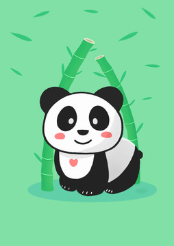 卡通熊貓