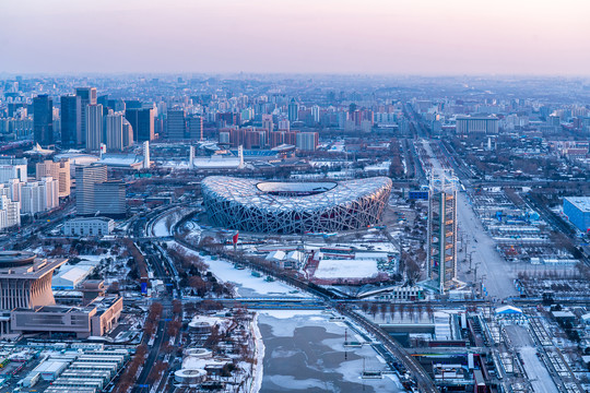 北京鸟巢风景