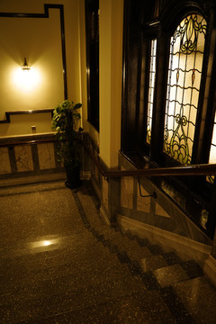 证券博物馆楼梯窗户