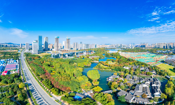 无锡市尚贤河湿地公园城市环境