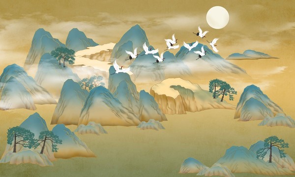 國(guó)潮山水畫