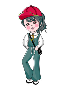 Q版卡通女孩