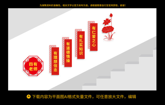 四有好老師樓梯文化