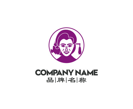 女人頭像標志
