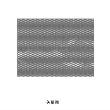 三角鏤空?qǐng)D案