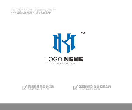 K字母建筑logo