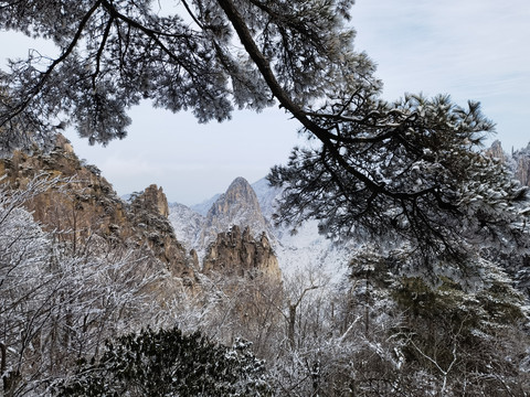 黄山雪景