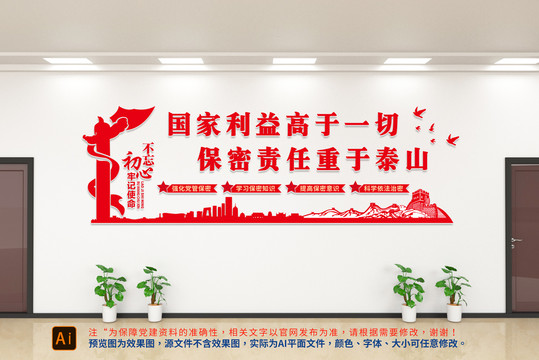 保密責任文化墻
