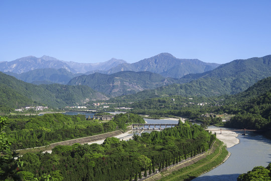 都江堰景区全景