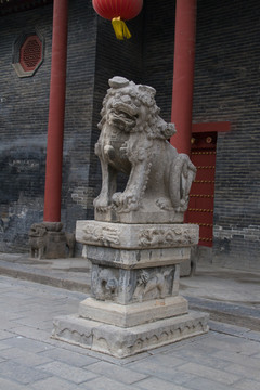 洛阳潞泽会馆门前石狮