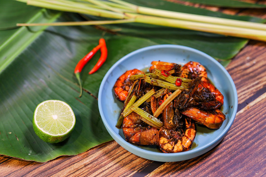 曼谷黑胡椒虾
