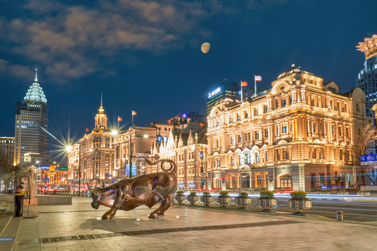 上海外滩风情街夜景