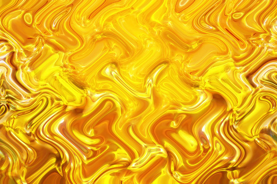 抽象金色波浪纹