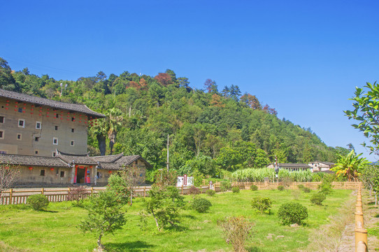 璞山村绿色乡村风光