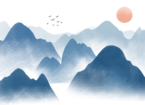 水墨山水畫