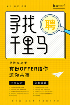 招聘海報