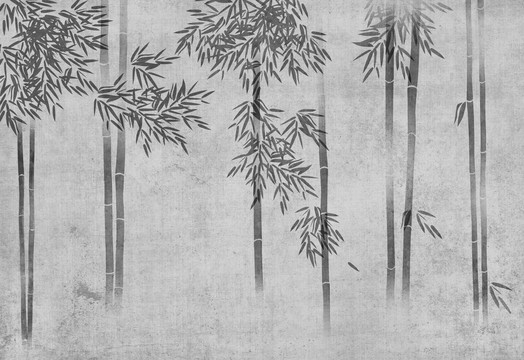 寫意竹林背景墻