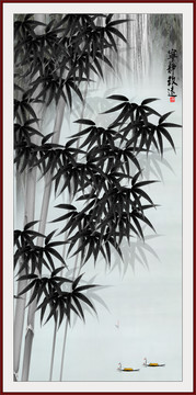 玄關(guān)墨竹圖