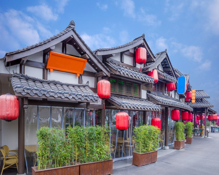 仿古餐馆外景