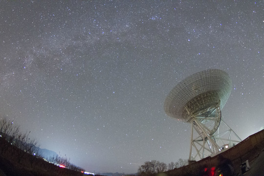 夜晚星空摄影素材