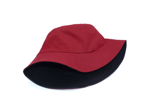 酒红色渔夫帽