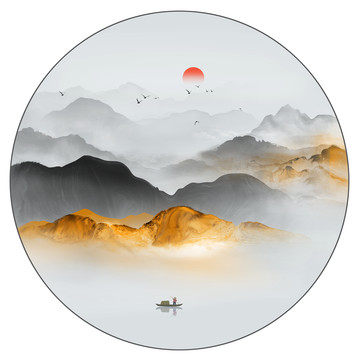 新中式山水畫