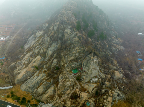 航拍济南鹊山