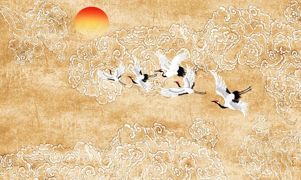 紋理祥云背景