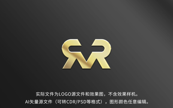 MR字母羊鹿LOGO标志设计