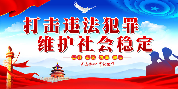警察展板