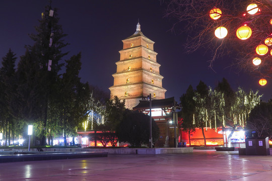 大雁塔夜景