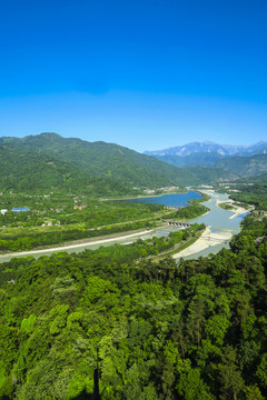 都江堰景区全景