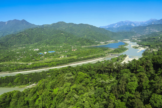 都江堰景区全景